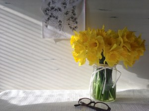 Ngaire directed this photo in her hospital room. The drawing on the wall is of her in the "Tree of Life", by our son, Eddy